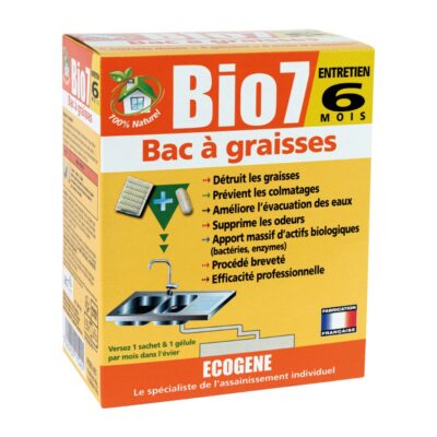 Biopreparat do osadnika gnilnego i szamba Bio7 TŁUSZCZE