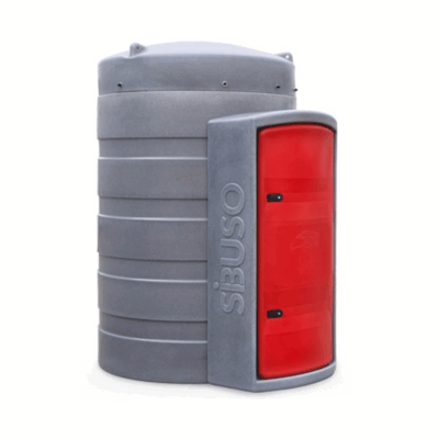 Zbiornik dwupłaszczowy na olej napędowy SIBUSO NVCL 2500l z linią napełniającą